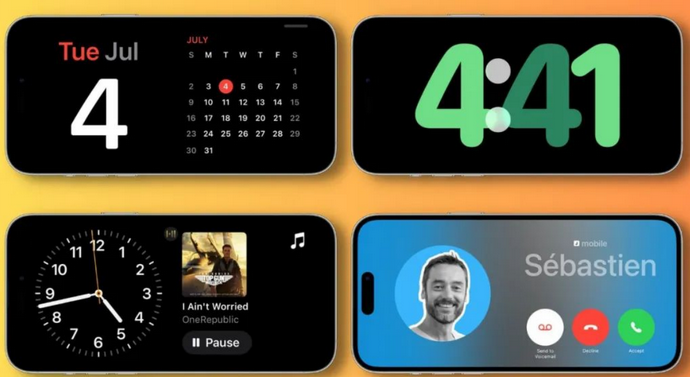 汤阴苹果手机维修分享iOS17横屏充电待机显示有什么好处 